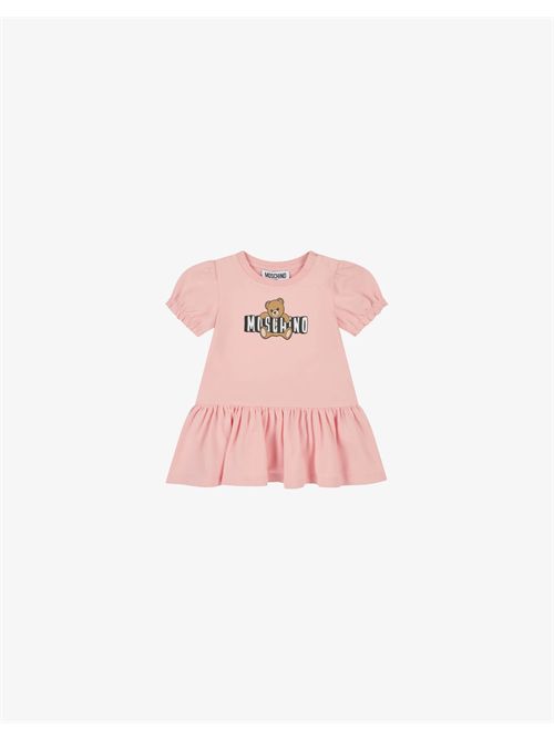 Abito in jersey di cotone Moschino Teddy Bear MOSCHINO KIDS | MAV0C7-LBA00/50209